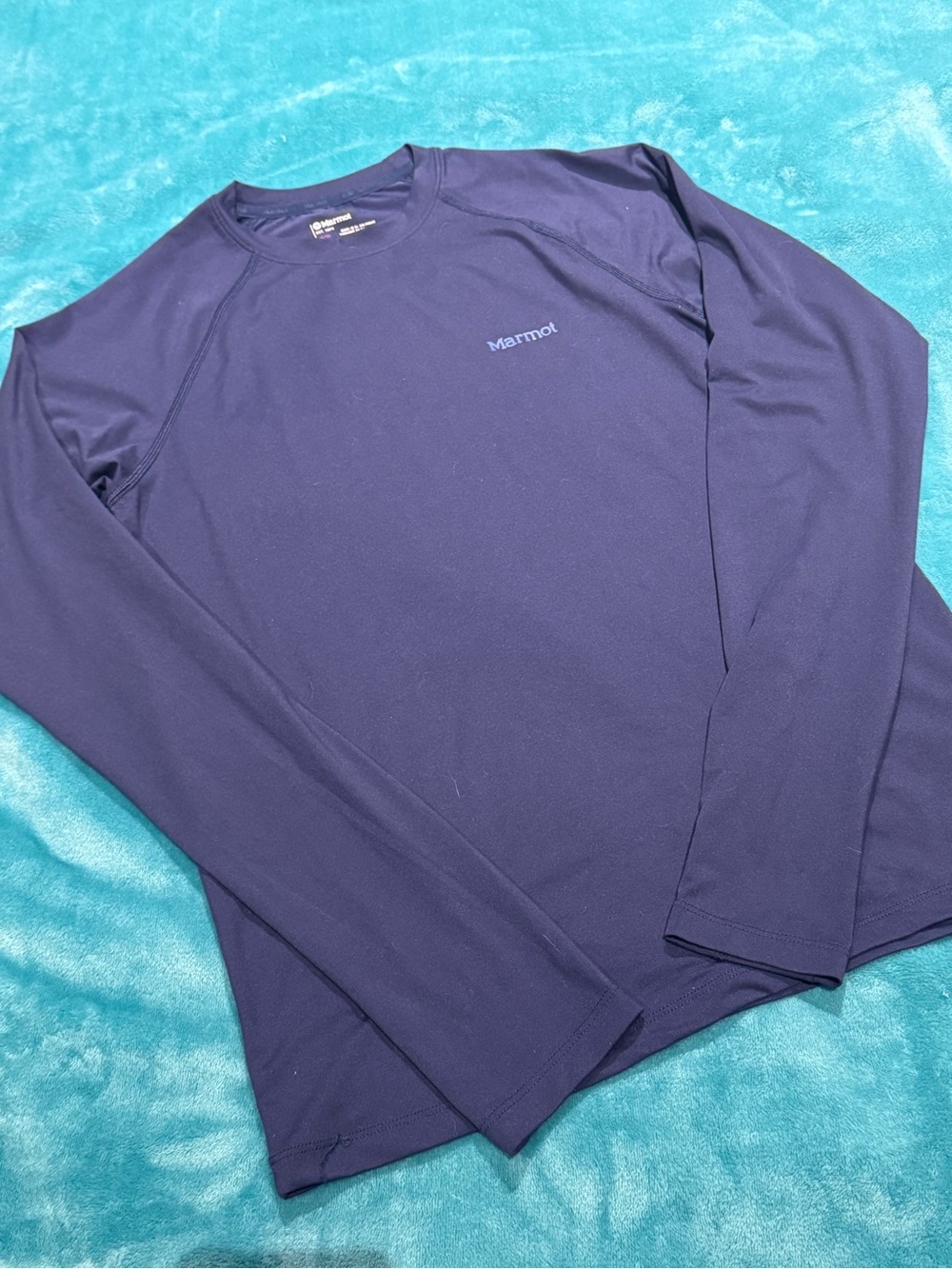Marmot Men's Navy Long Sleeve Crew Neck Shirt - Size XS